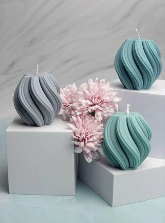 The Swirl Candle (Set of 2) OhMyGaush
