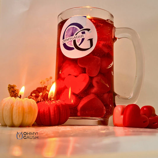 Red Heart Candle OhMyGaush