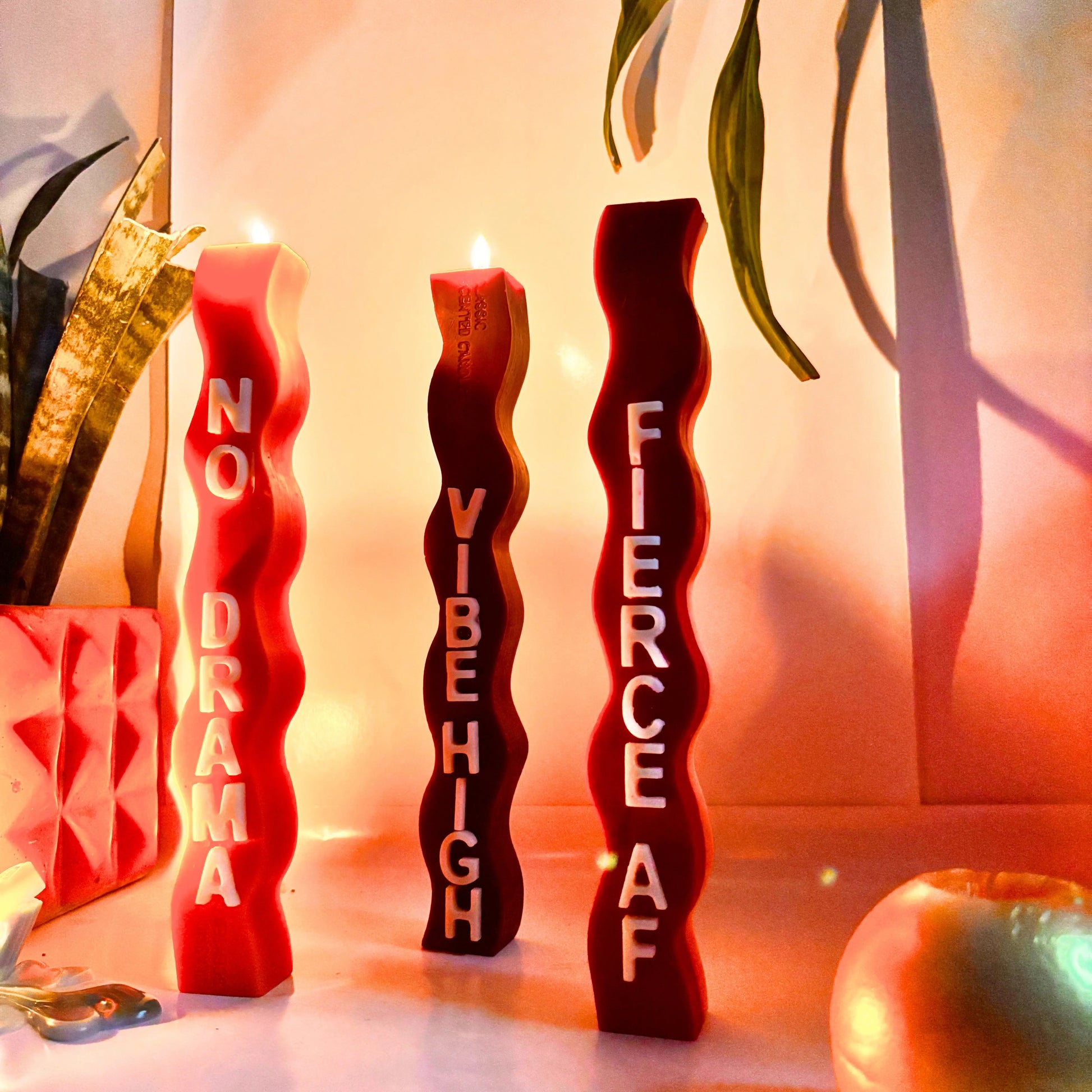 Statement Wavy Candles OhMyGaush
