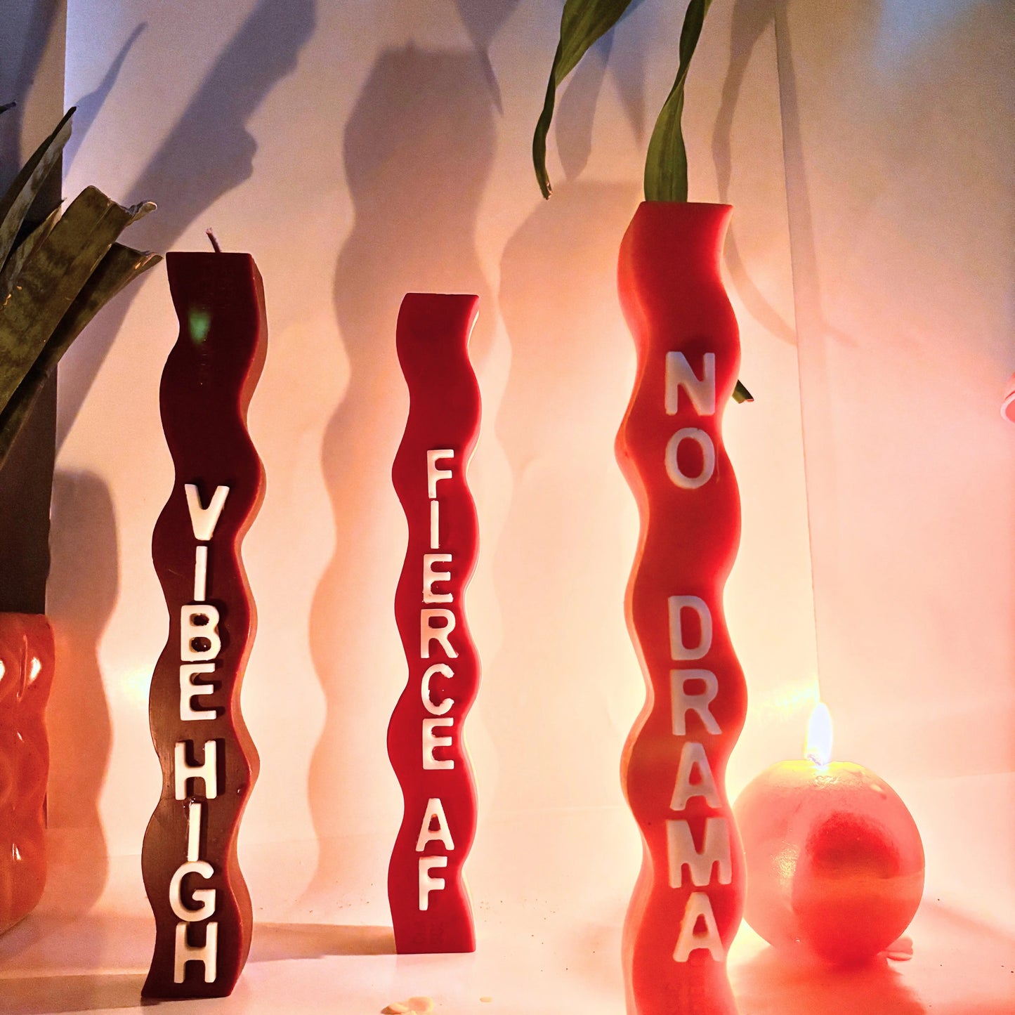 Statement Wavy Candles OhMyGaush