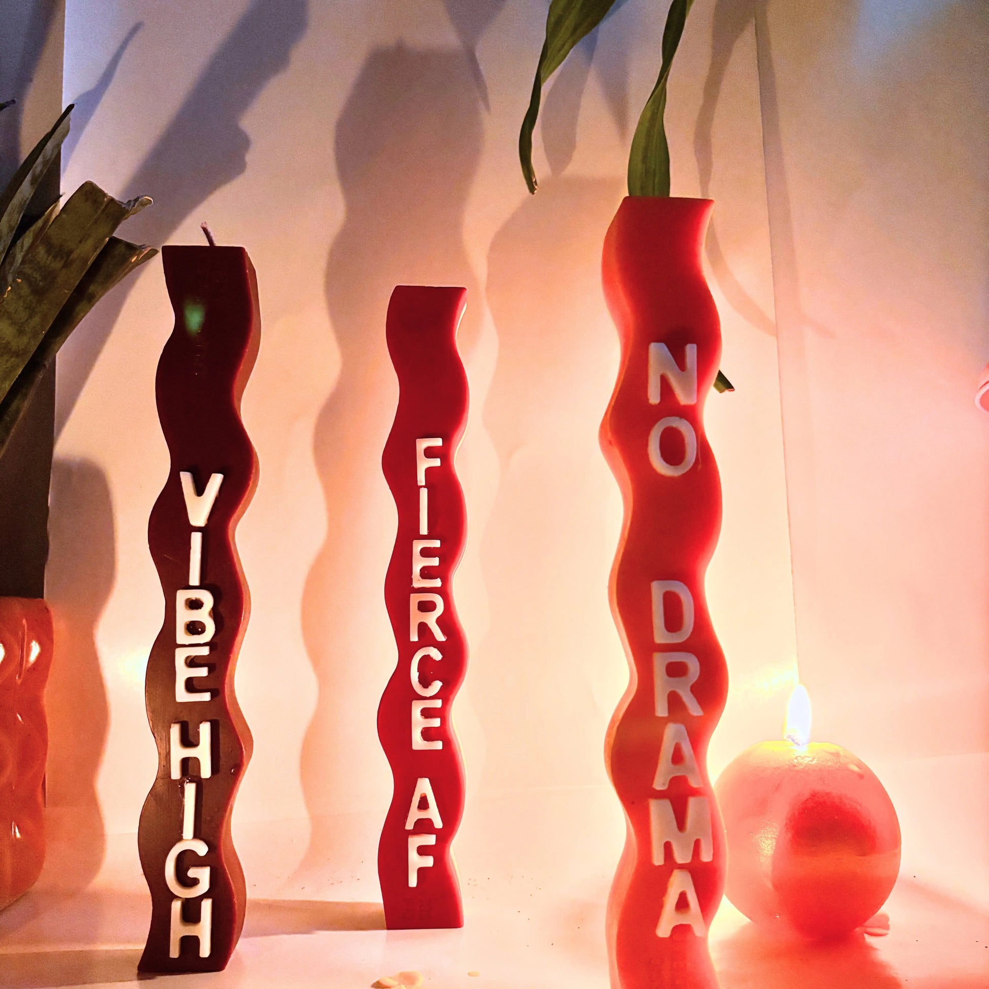 Statement Wavy Candles OhMyGaush
